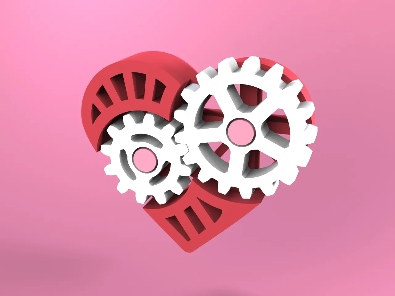 Fidget Gear Heart